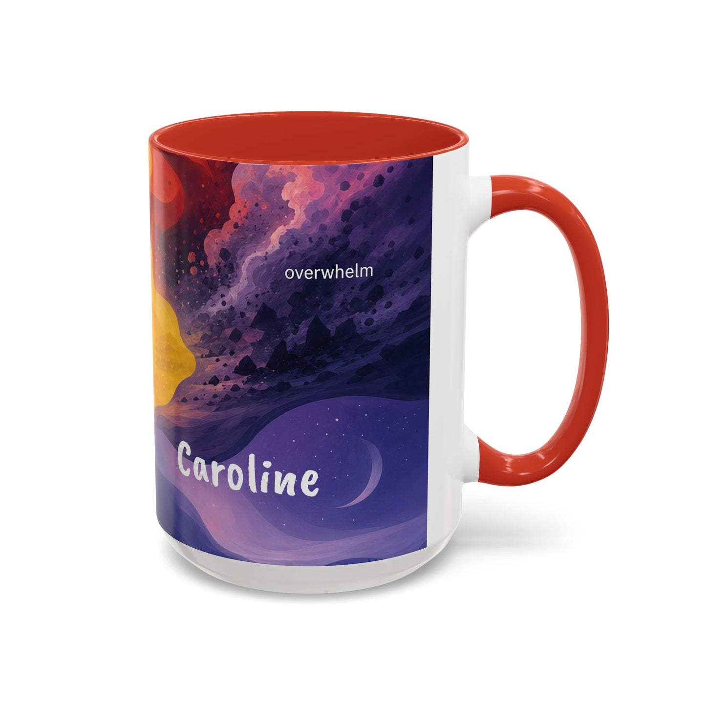 Colorful Emotional Spectrum Mug | Personalized Name Coffee Mug