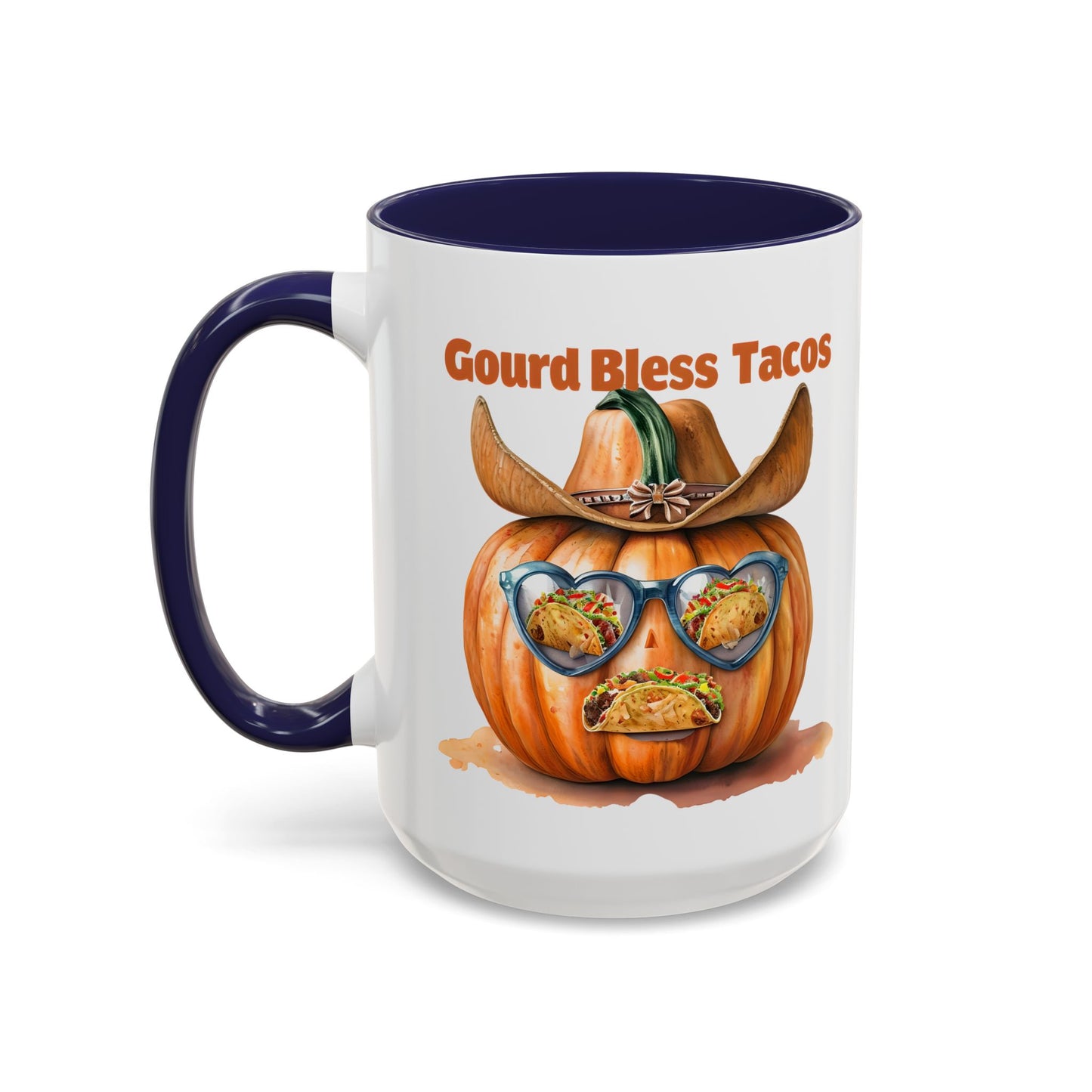 Gourd Bless Tacos Coffee Mug - Perfect for Fall, Halloween, Thanksgiving, Taco Lovers, Kitchen Decor