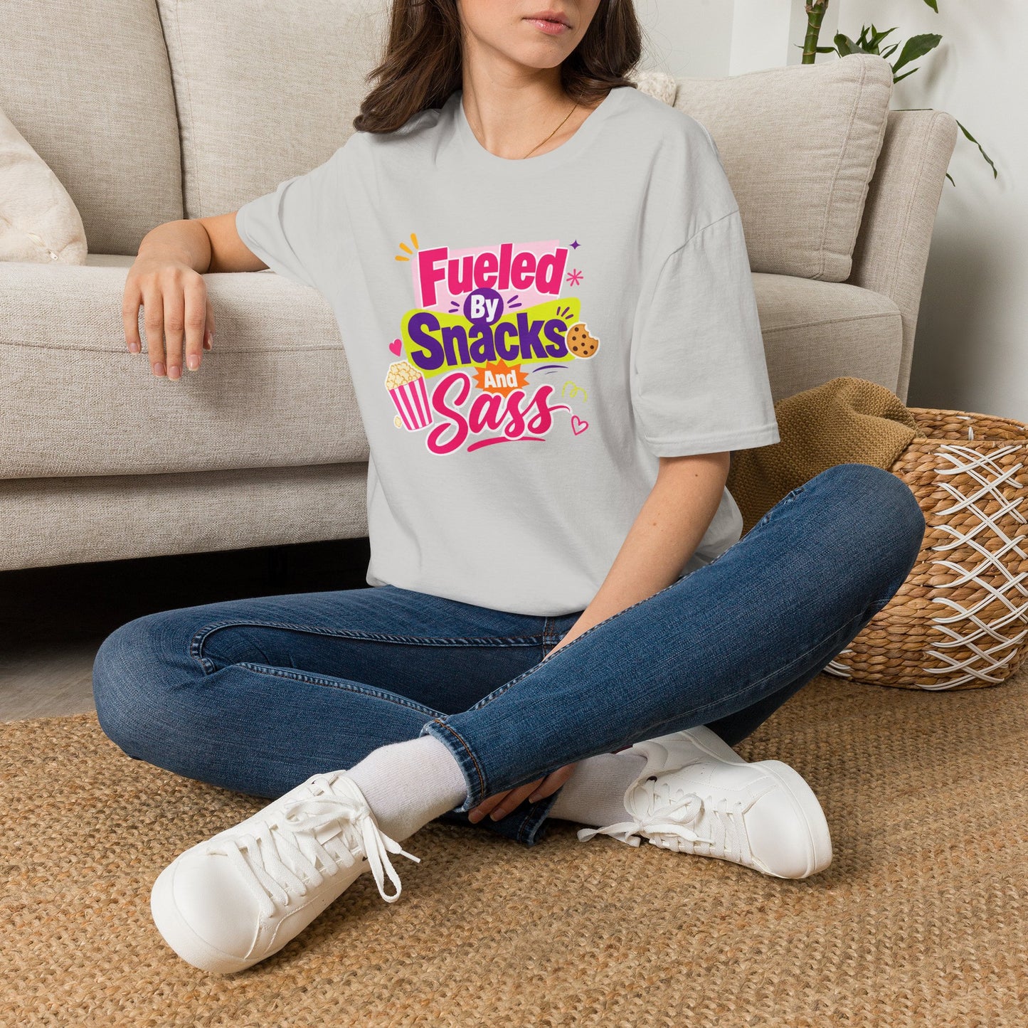 Fueled by Snacks and Sass T-Shirt | Snack Quote Tee