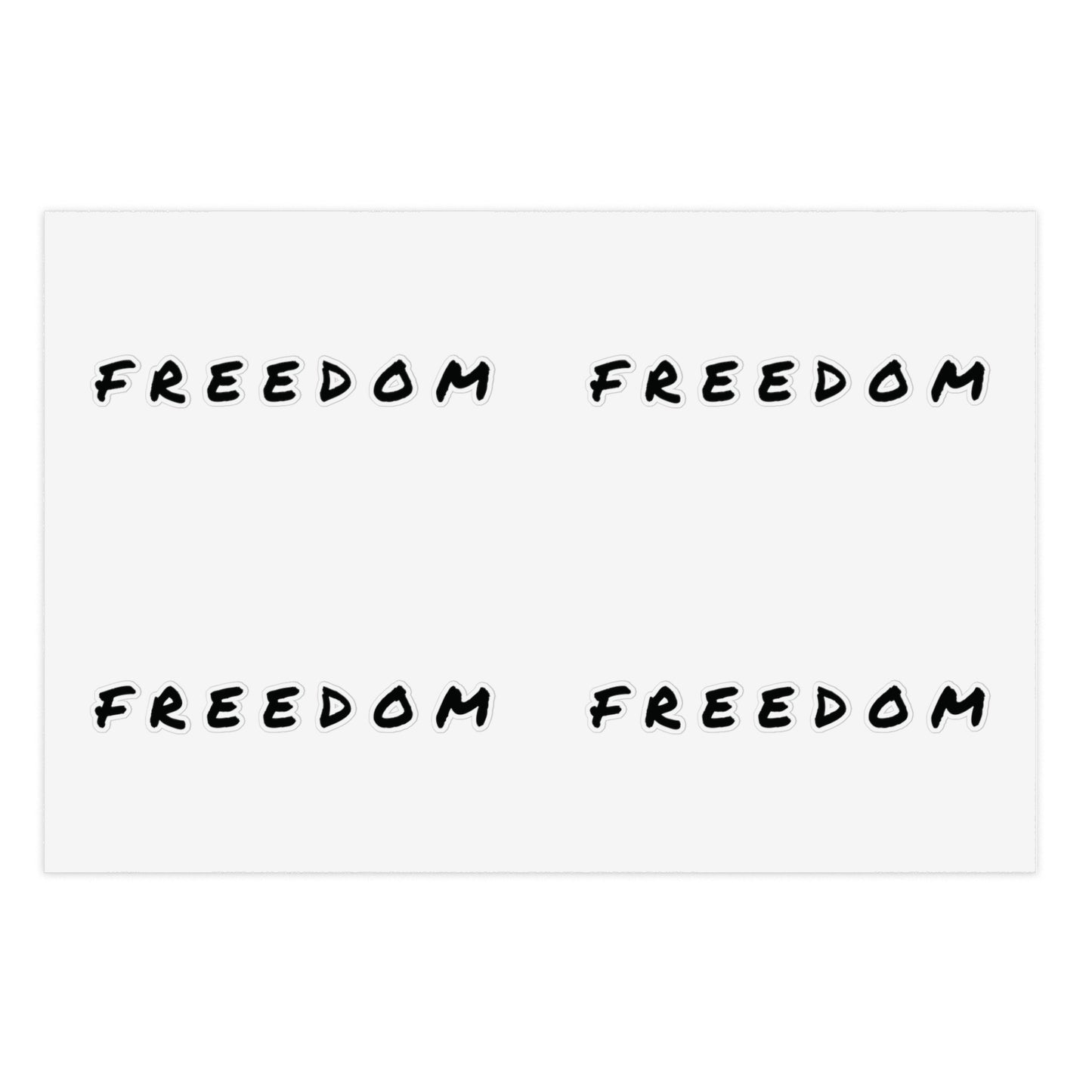 Freedom Sticker Sheet Bundle - Inspirational Decals, Motivational Sticker Pack, Clear Vinyl Stickers, Planner Accessories,