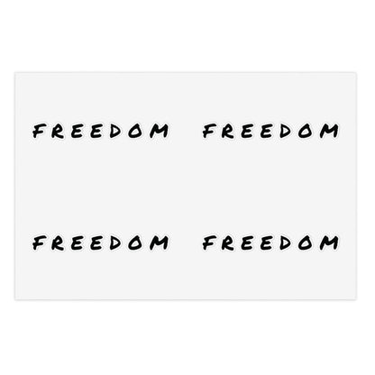 Freedom Sticker Sheet Bundle - Inspirational Decals, Motivational Sticker Pack, Clear Vinyl Stickers, Planner Accessories,