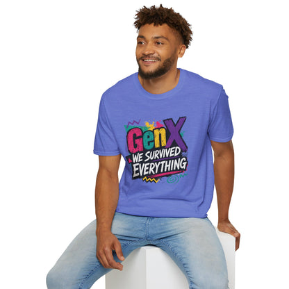 Gen X We Survived Everything T-Shirt | 90s Retro Graphic Tee