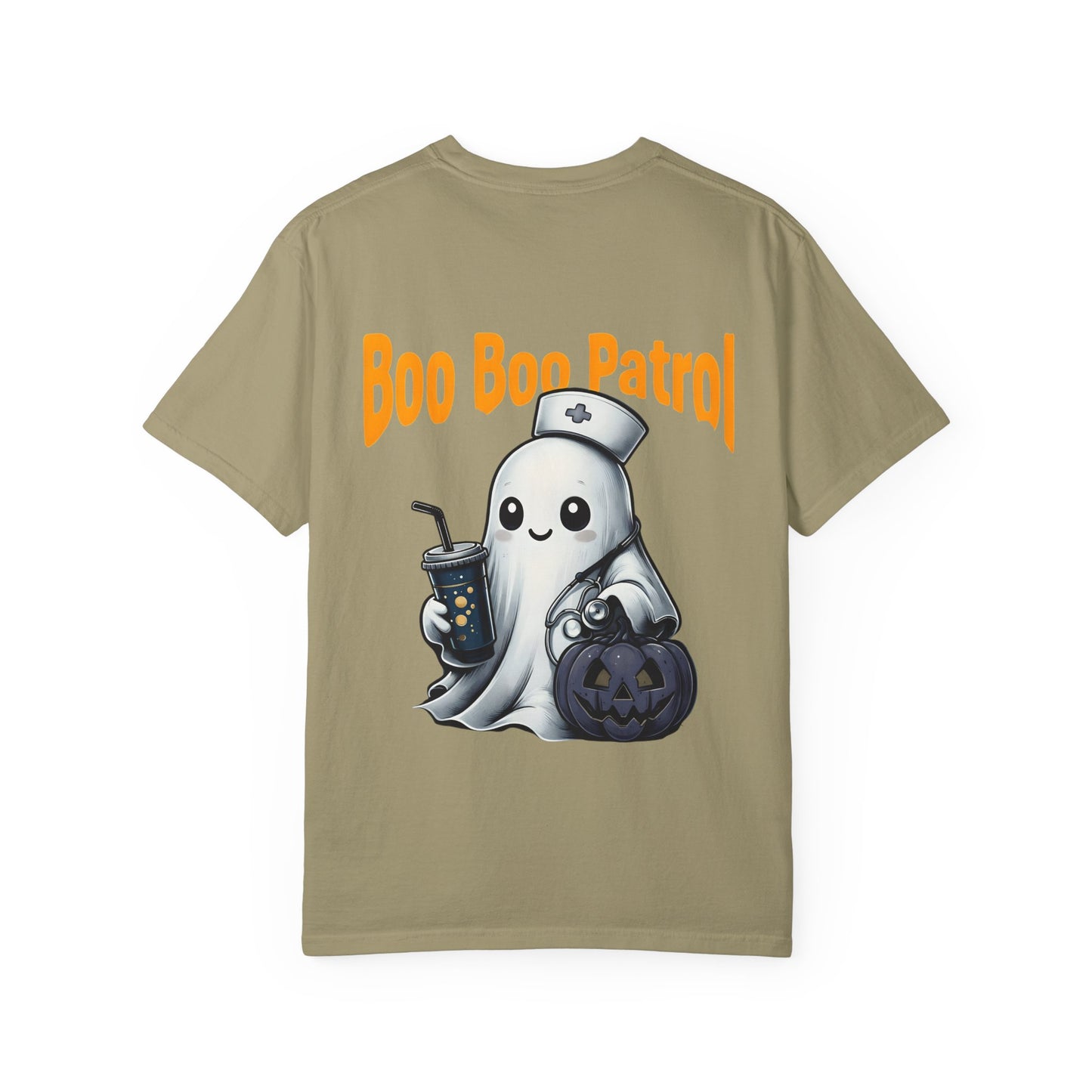 Halloween Ghost 'Boo Boo Patrol' T-Shirt, Unisex Graphic Tee, Fun Fall Apparel, Spooky Season Top, Nurse Halloween Fashion