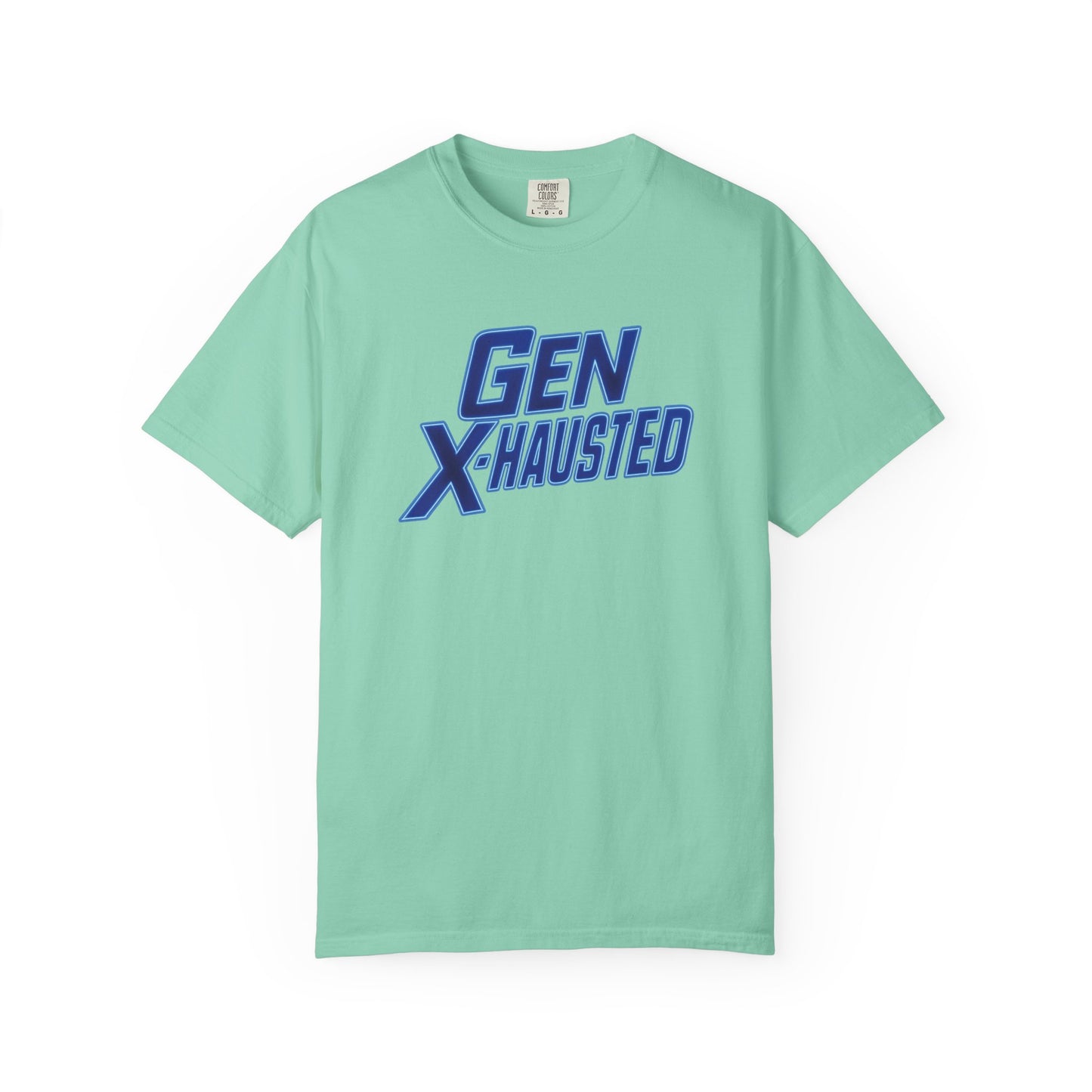 Gen X-Hausted Unisex T-shirt, Forgot Again Found Out Funny Tee, Gen X Humor Gift, Retro 80s 90s Shirt, Vintage Style Clothing