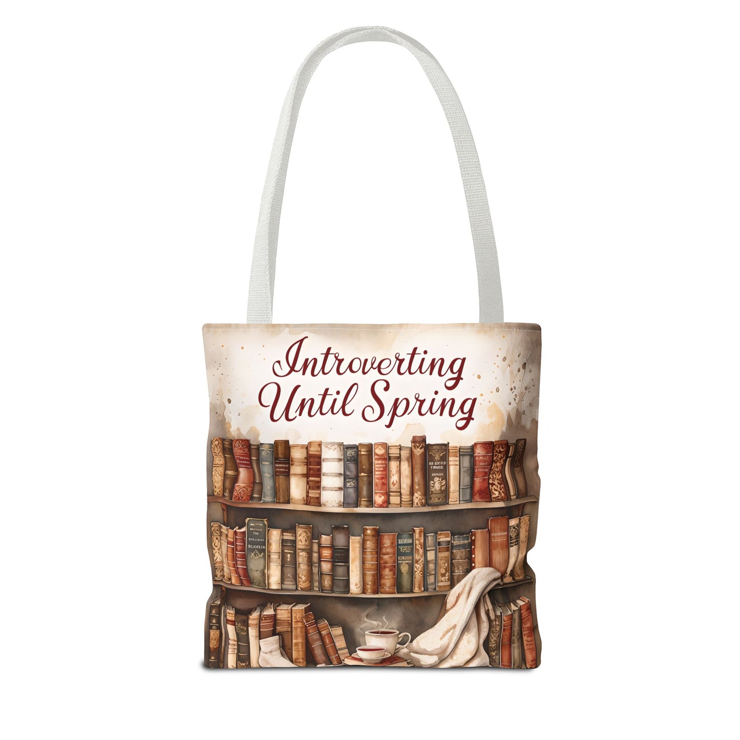 Introvert Tote Bag - Book Lover's Accessory, Everyday Use, Literary Gift, Spring Vibes, Book Club Essentials