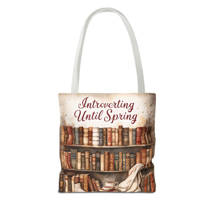 Introvert Tote Bag - Book Lover's Accessory, Everyday Use, Literary Gift, Spring Vibes, Book Club Essentials