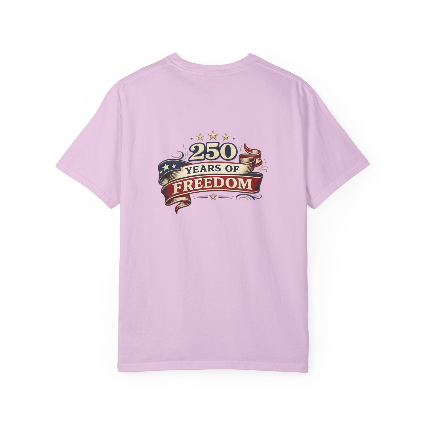 250 Years of Freedom T-shirt | American Flag Ribbon Patriotic Tee
