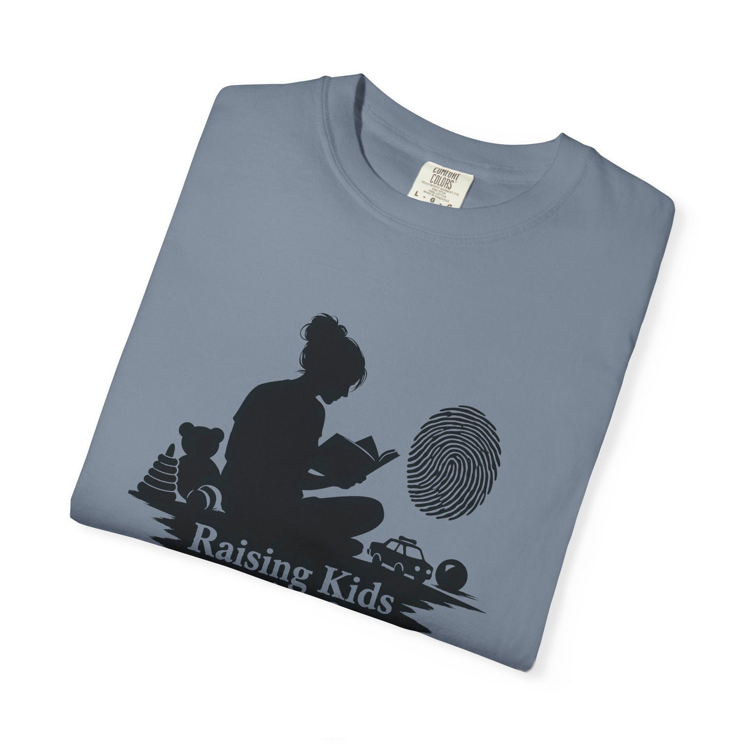 Raising Kids and Reading Crime T-shirt | Mom Reader Detective Design