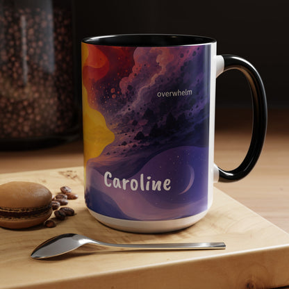 Colorful Emotional Spectrum Mug | Personalized Name Coffee Mug