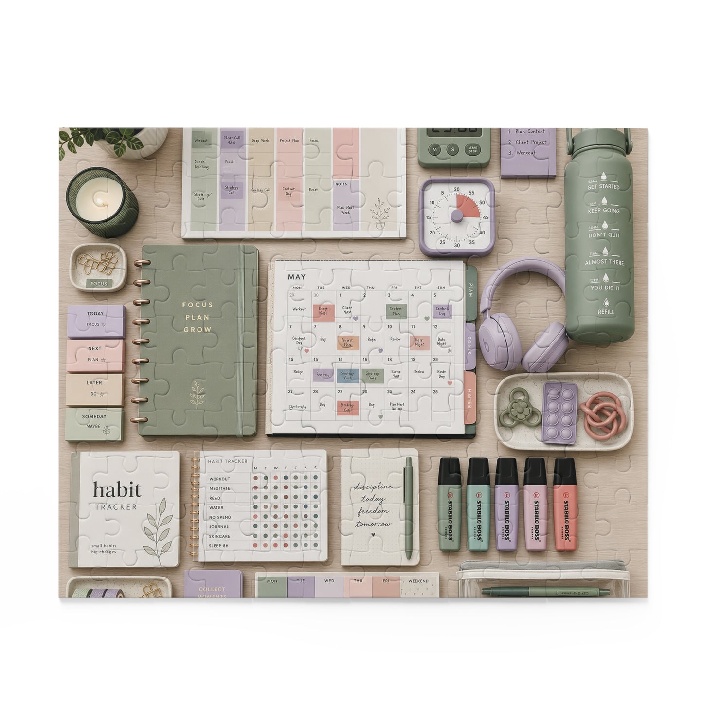 Executive Function Command Center Neurodivergent Flatlay Puzzle