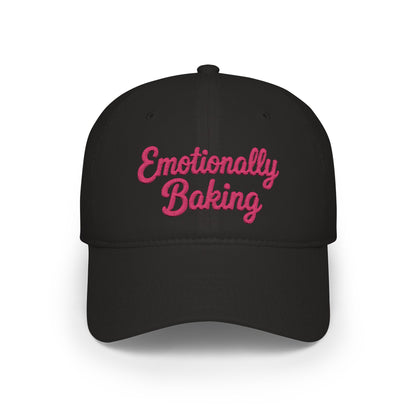 Emotionally Baking Cap | Embroidered Script Baseball Cap