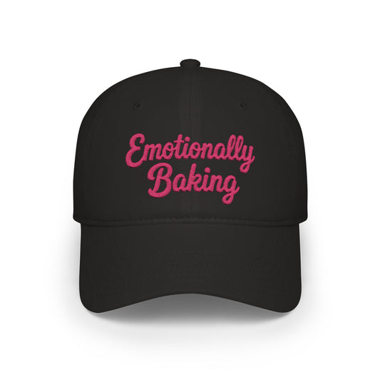 Emotionally Baking Cap | Embroidered Script Baseball Cap