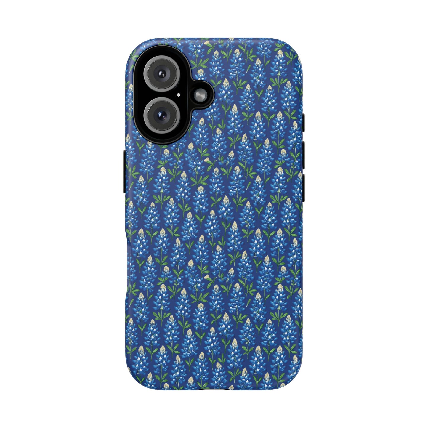 Phone Case, Texas Bluebonnet Tough Case, Navy Floral Phone Cover, Protective iPhone Case, Samsung Galaxy Case, Texas Wildflower Gift