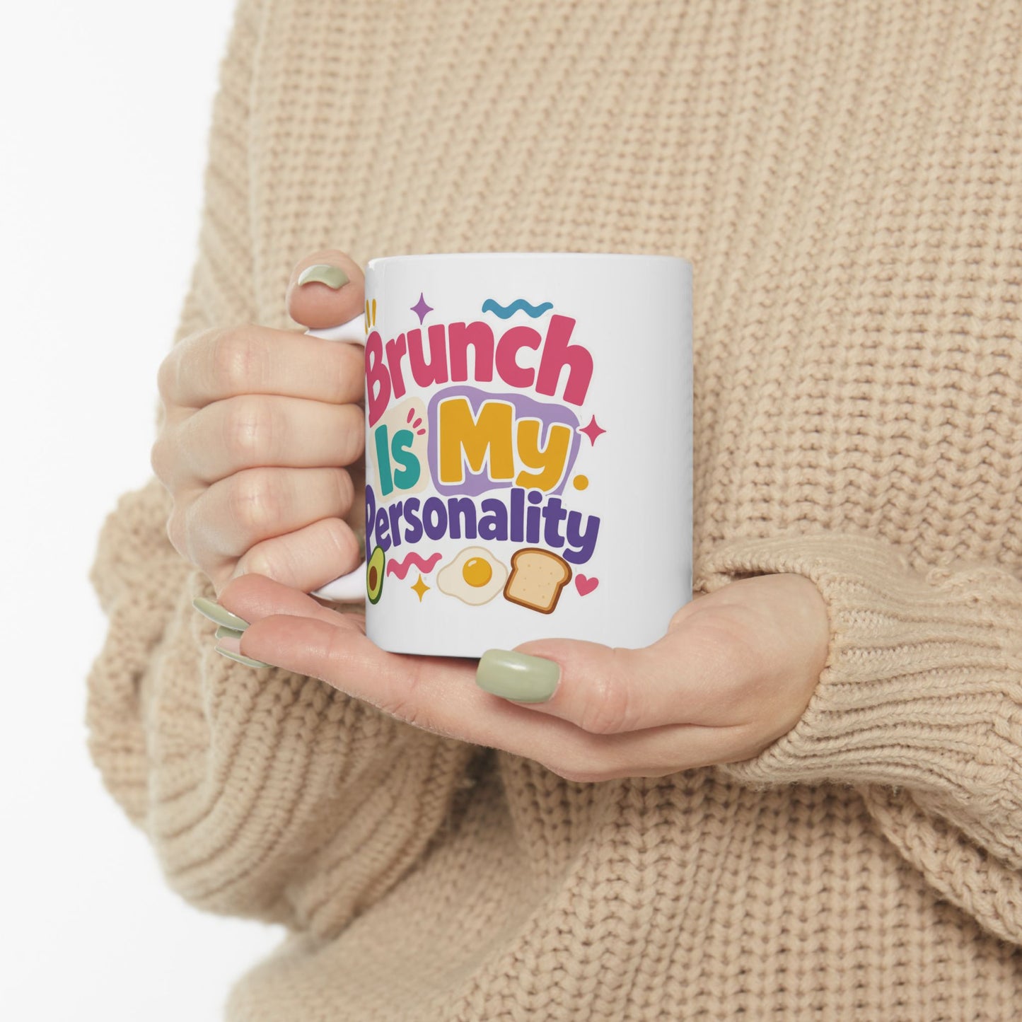 Brunch Is My Personality Mug | Avocado Toast Coffee Cup