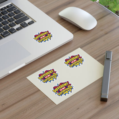 Different Is My Superpower Autism Sticker Sheets | Neurodiversity Pride Stickers