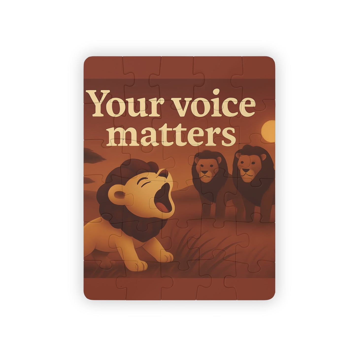 Kids' Puzzle, Your Voice Matters 30-Piece, Children's Jigsaw Game, Interactive Learning Toy, Educational Activity