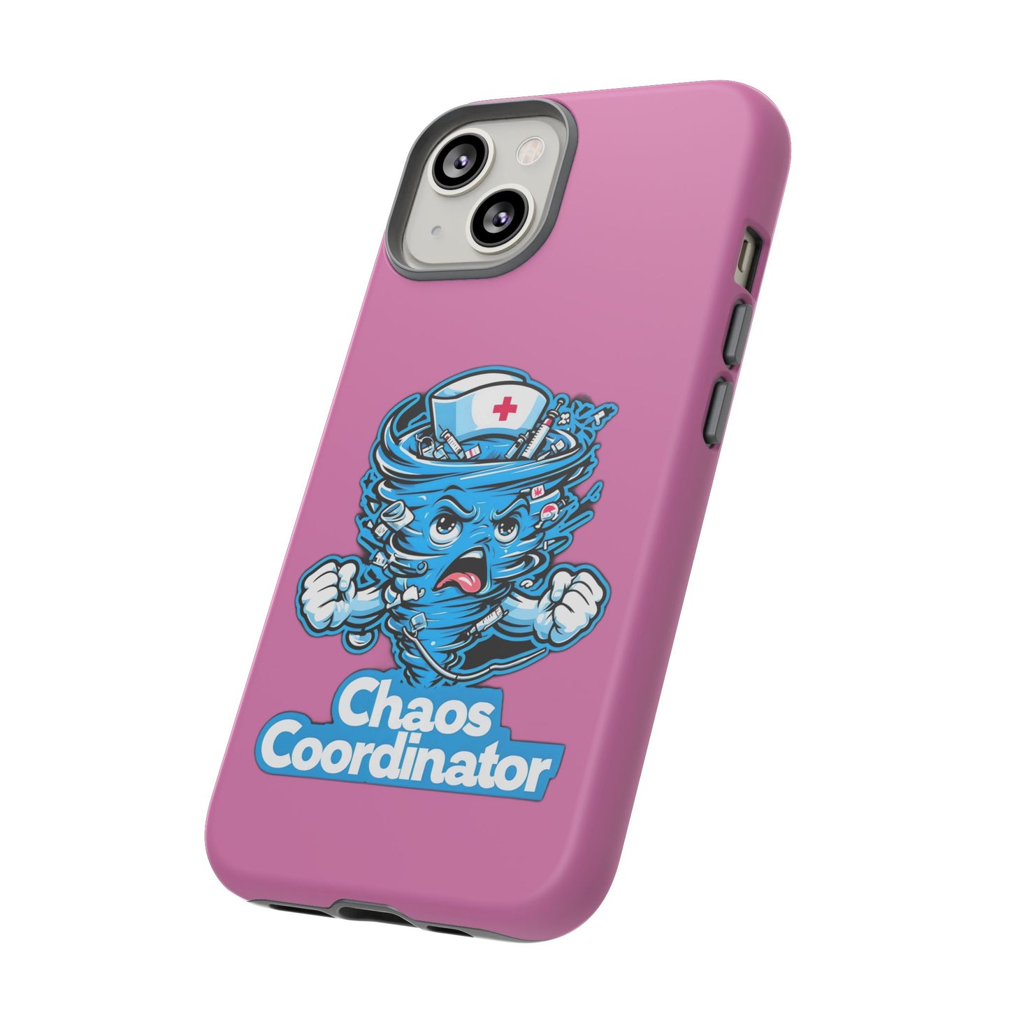 Chaos Coordinator Phone Case, Fun Nurse Gift, Tough Cases for Healthcare Heroes, Unique Cell Phone Cover, Funny Medical Humor/ Pink
