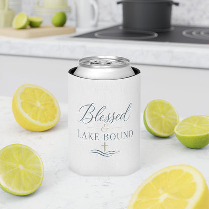 Blessed & Lake Bound Can Cooler | Christian Lake Life