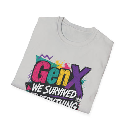 Gen X We Survived Everything T-Shirt | 90s Retro Graphic Tee