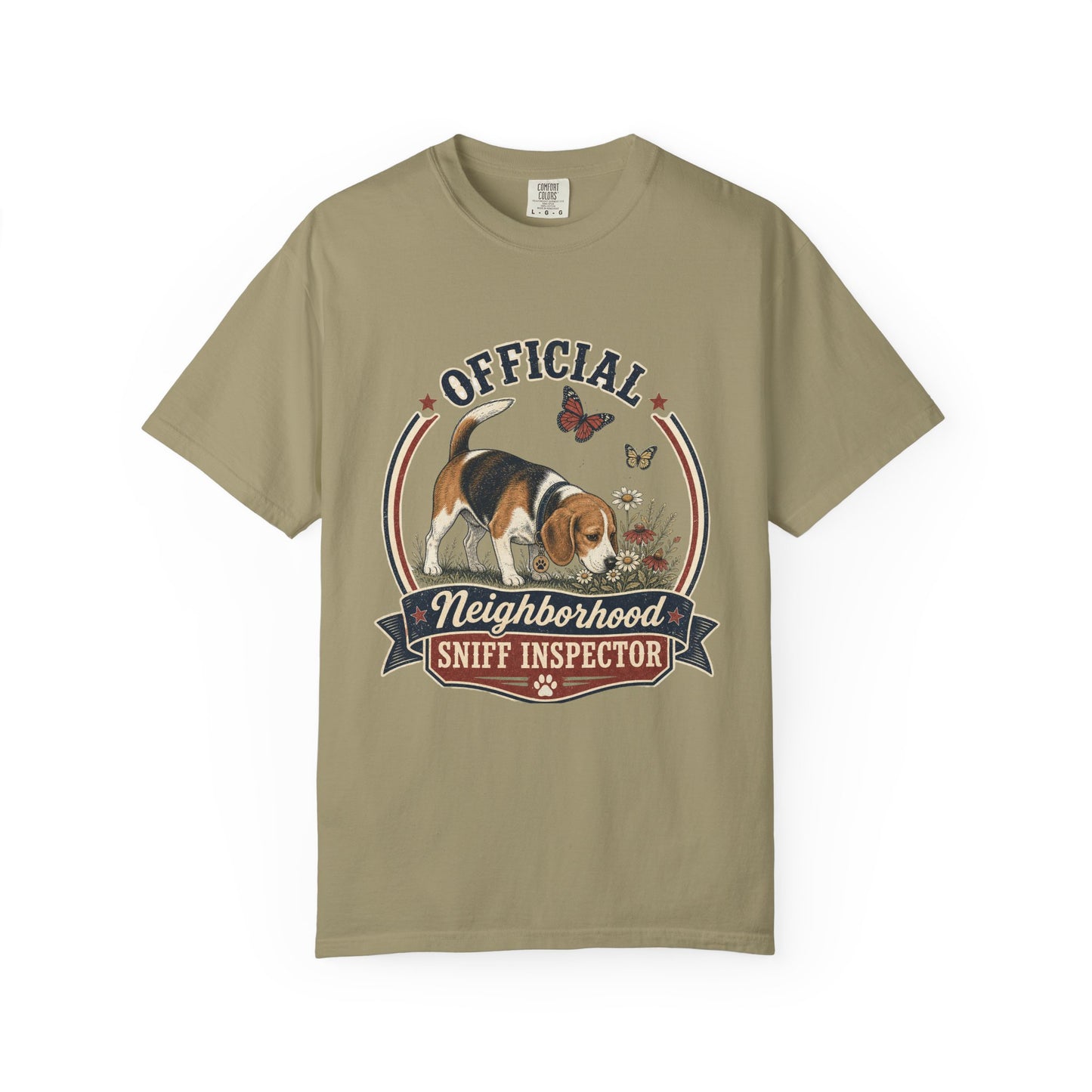 Official Neighborhood Sniff Inspector Beagle T-Shirt | Dog Lover Tee