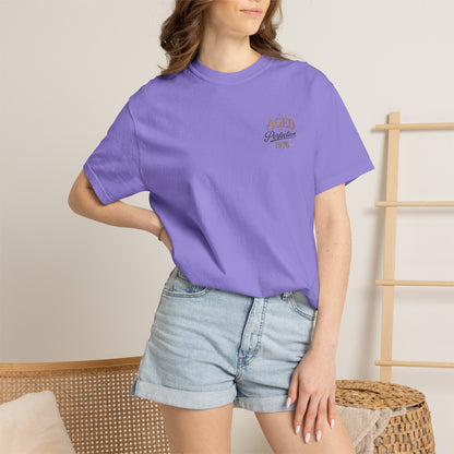 Aged to Perfection 1976 T-Shirt | Vintage Typographic Birthday Design