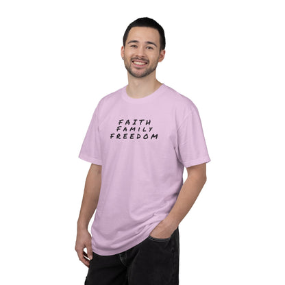 Faith Family Freedom Unisex T-shirt, Christian Tee, Faith Over Fear Shirt, Religious Apparel, Inspirational Clothing