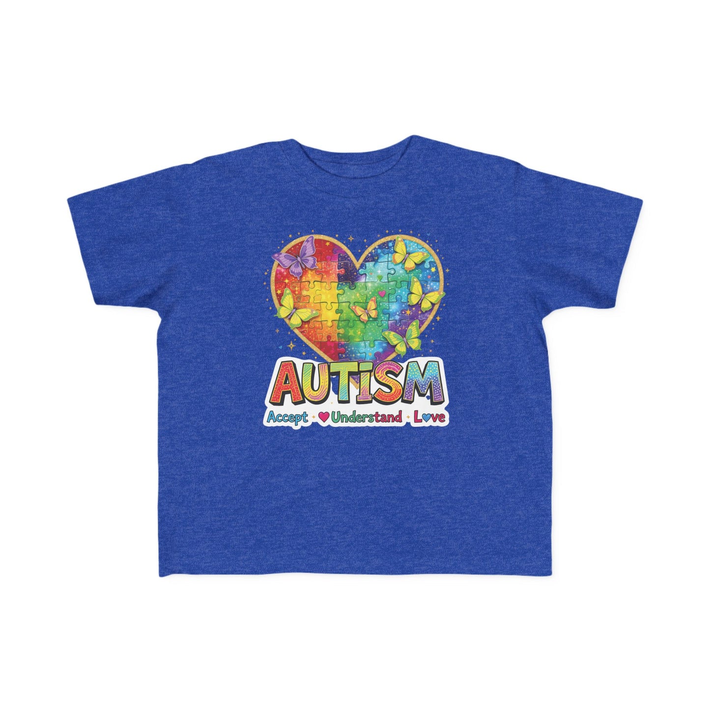 Autism Puzzle Heart Toddler Tee | Accept Understand Love