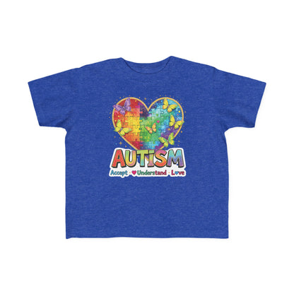 Autism Puzzle Heart Toddler Tee | Accept Understand Love