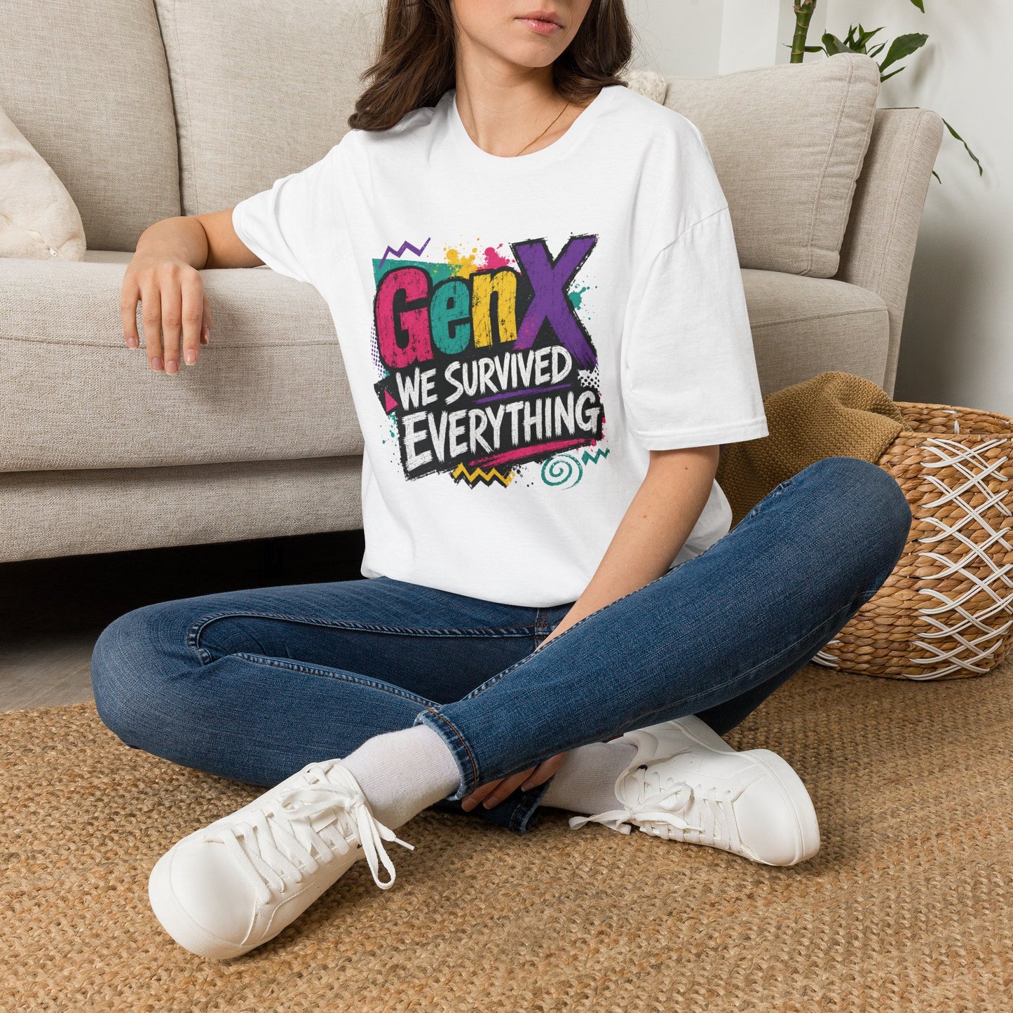 Gen X We Survived Everything T-Shirt | 90s Retro Graphic Tee