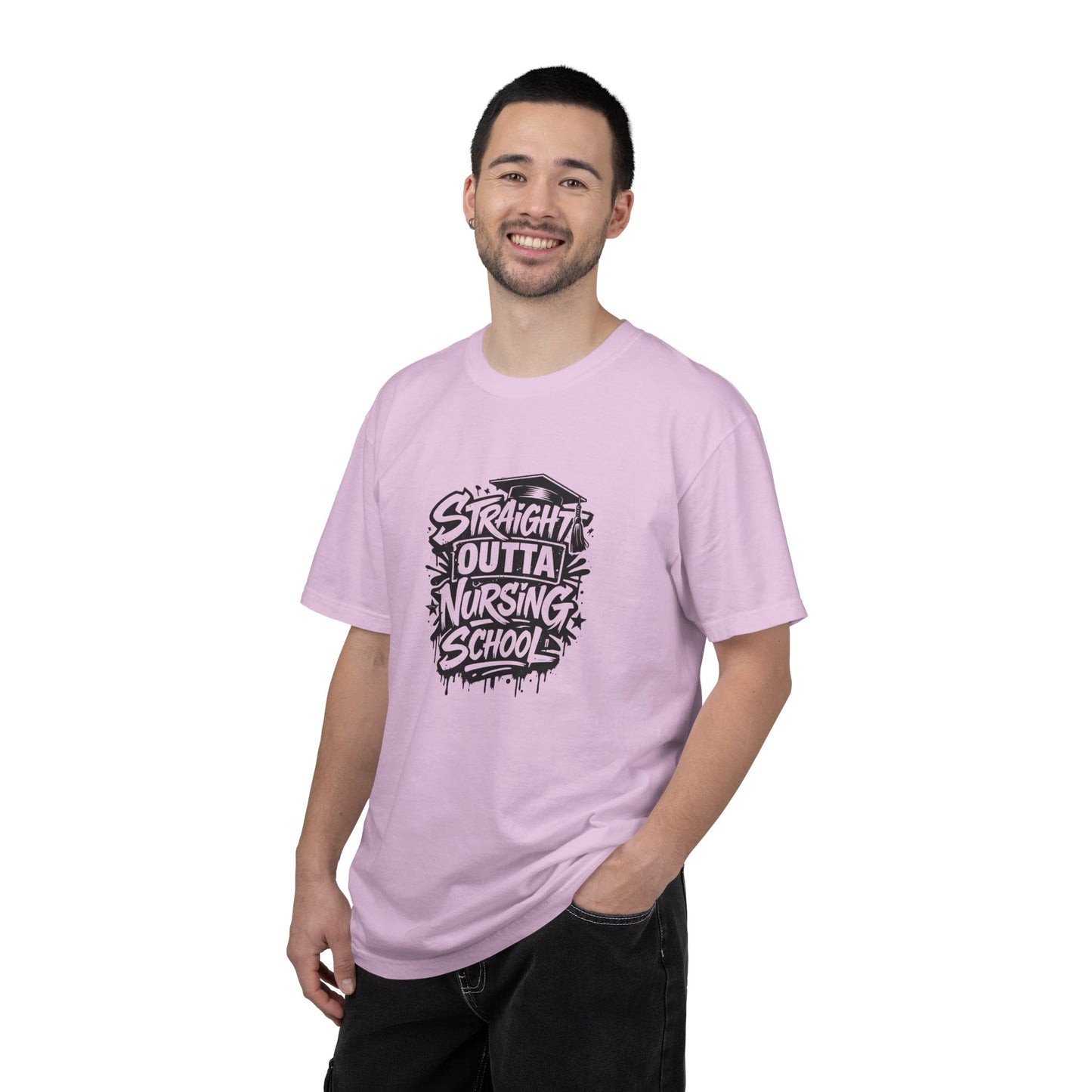 Straight Outta Nursing School T-shirt | Nursing Graduate Tee, Cap Graphic