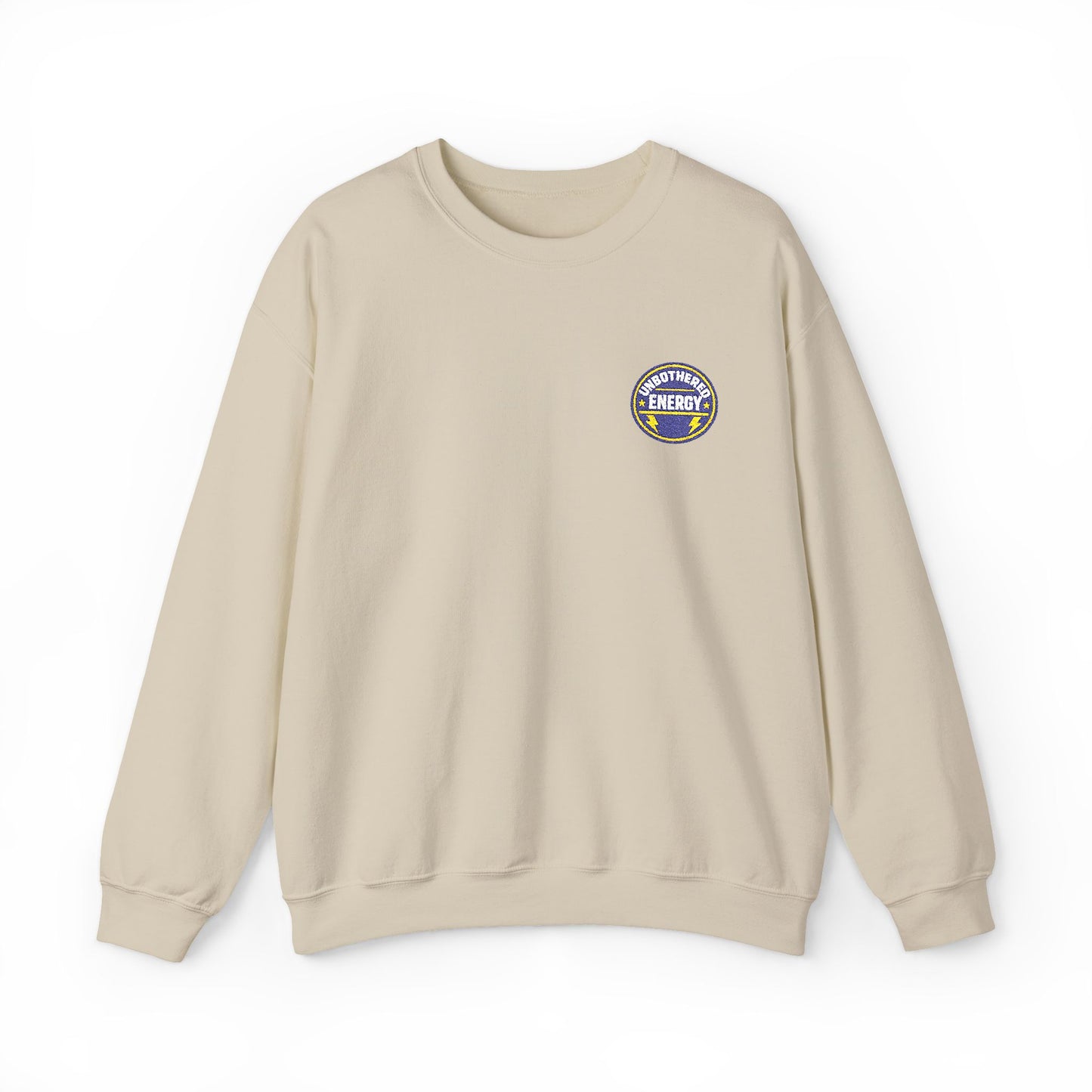Unbothered Energy embroidered sweatshirt | Funny Slogan Crewneck