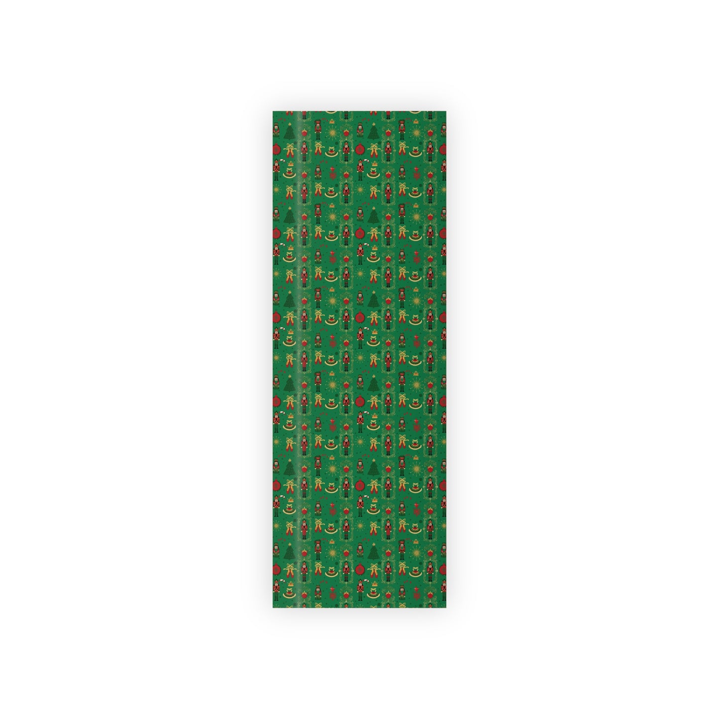 Nutcracker and Ornaments Christmas Wrapping Paper Roll | Holiday Gift Wrap