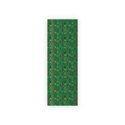 Nutcracker and Ornaments Christmas Wrapping Paper Roll | Holiday Gift Wrap