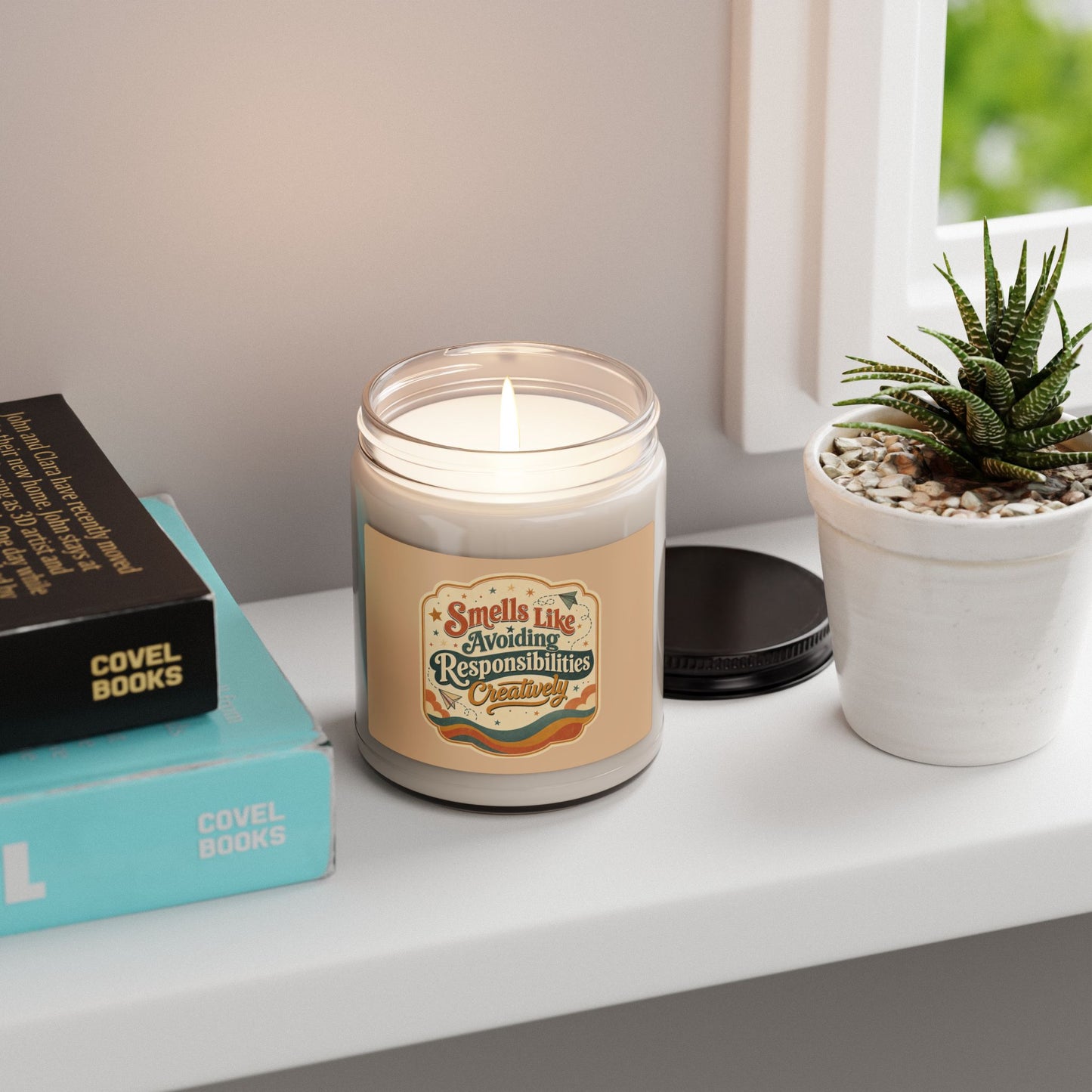 Smells Like Avoiding Responsibilities Retro Label Candle | 9oz Soy Jar