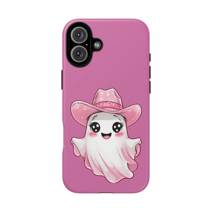 Cute Ghost Phone Case - Fun, Whimsical, Kawaii, Halloween, Gift Idea, Pink Ghost Design