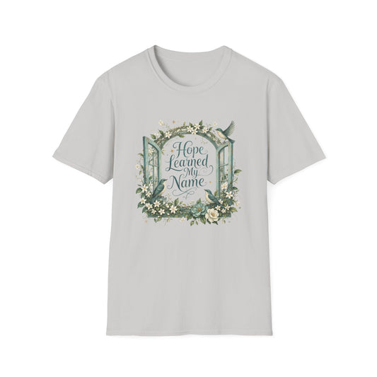 Hope Learned My Name T-Shirt | Abuse Survivor Inspiration