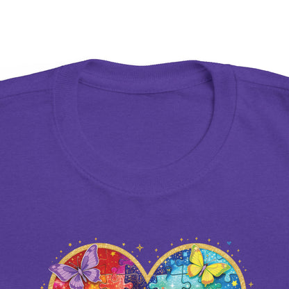 Autism Puzzle Heart Toddler Tee | Accept Understand Love