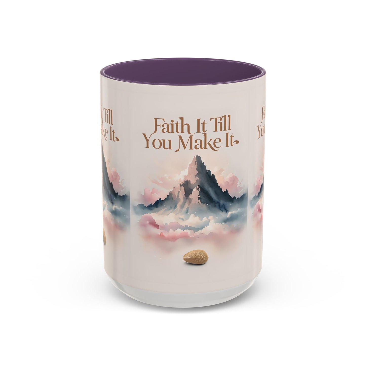 Faith It Till You Make It Coffee Mug, Motivational Drinkware, Inspirational Gift, Morning Coffee Cup, Self-Help Mug