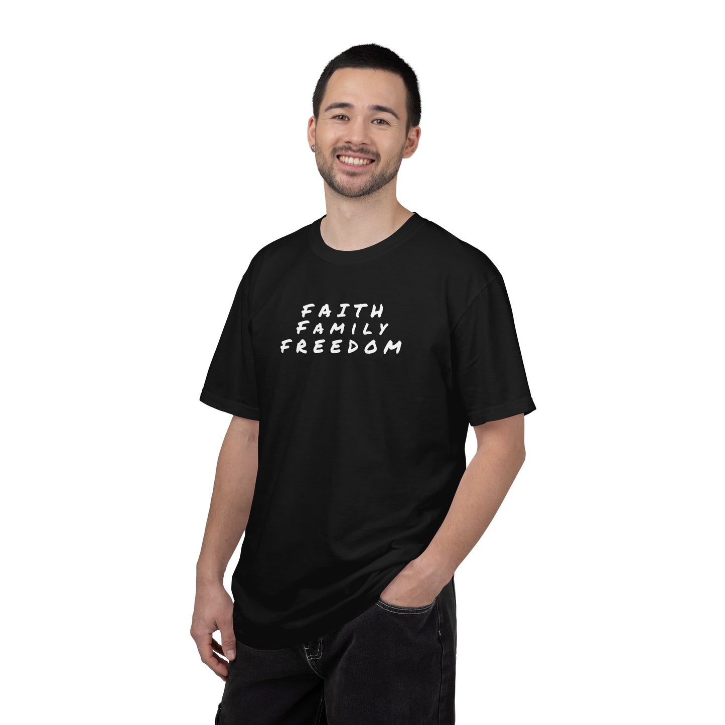 Faith Family Freedom Unisex T-shirt, Christian Tee, Faith Over Fear Shirt, Religious Apparel, Inspirational Clothing