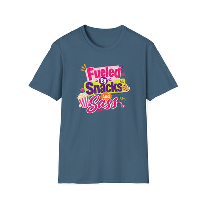 Fueled by Snacks and Sass T-Shirt | Snack Quote Tee