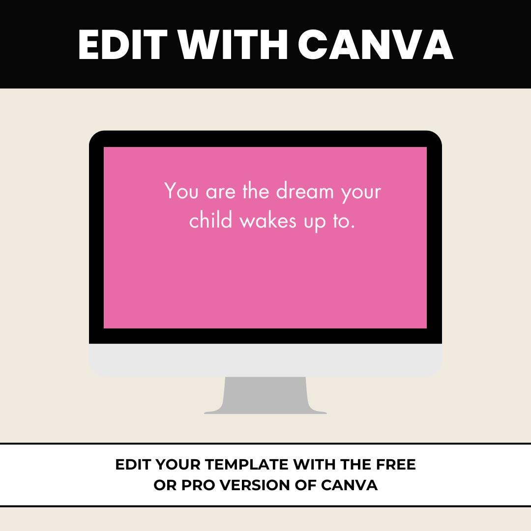 Single Mom Quotes Canva Template: 90 Social Media Posts (Digital Download