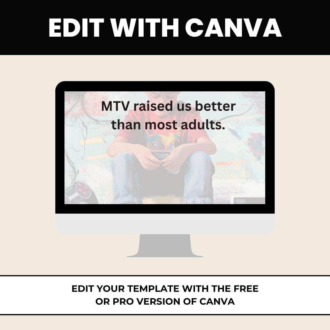 Gen X Quote Templates: Daily Inspiration, Canva Social Media Posts (PDF Download)