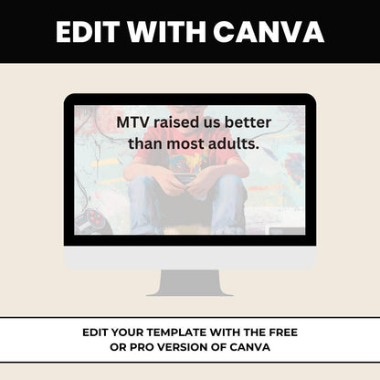Gen X Quote Templates: Daily Inspiration, Canva Social Media Posts (PDF Download)