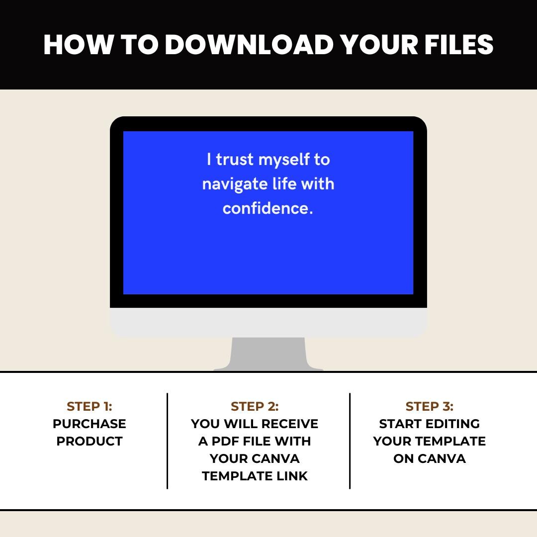 Graduation Quotes & Affirmations Templates: Canva Editable (Digital Download)