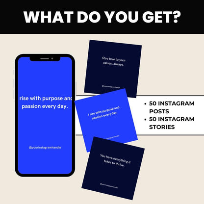 100 Graduation Quotes & Affirmations Templates: Canva Editable (Digital Download)