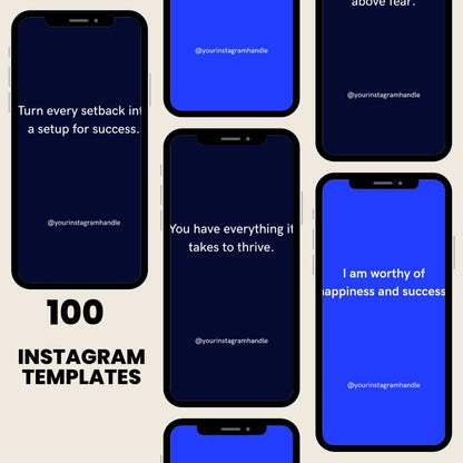 100 Graduation Quotes & Affirmations Templates: Canva Editable (Digital Download)