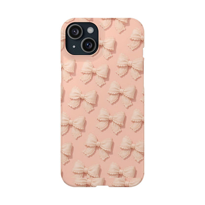 Coquette Bow Pattern Phone Case: Slim, Trendy Tech Accessory