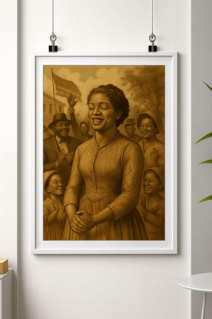 Juneteenth Art Print: 1866 Celebration, Black Americana Decor (Digital Download)