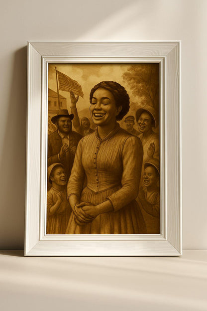 Juneteenth Art Print: 1866 Celebration, Black Americana Decor (Digital Download)