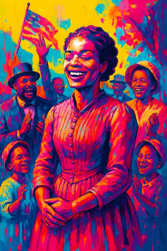 Vibrant Juneteenth Celebration Art: Afrocentric Black History Poster (Digital Download)